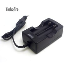 10 шт./лот Tinhofire EU 18650 двойное зарядное устройство, проводное зарядное устройство с вилкой EU/US 2024 - купить недорого
