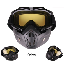 Máscara para motociclismo cross country com óculos táticos à prova de vento, areia, respirável, esportes ao ar livre, espelho 2024 - compre barato