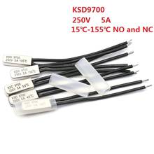 KSD9700 250 В 5A 15 ~ 155 градусов биметаллический дисковый переключатель температуры, нормальный закрытый термостат, ТермоЗащита 2024 - купить недорого