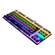 Подсветкой Gaming натуральная механическая клавиатура ноутбука рабочего anti-ореолы световой 87 цвет светодиода Металл Проводная клавиатура Бесплатная доставка 2024 - купить недорого