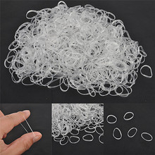 200/500Pcs Small Braid Plaits Elastic Tie Band Ponytail Holder Elastic Rubber Clear White Accessories Mini Accessories For Hair 2024 - buy cheap