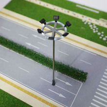 Lâmpada de luz modelo escala 1:100, 5 peças luzes para diy miniatura layout street areia mesa acessórios 2024 - compre barato