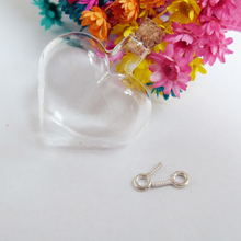 50pcs/lot---40x35mm big heart shape clear glass wishing bottle & cork & eyehooks for diy charm necklace pendant accessories 2024 - buy cheap