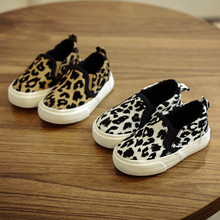 Zapatos de lona con estampado de leopardo para niños y niñas, zapatillas deportivas para estudiantes grandes, zapatos sin cordones para bebés, 18-37 # 2024 - compra barato