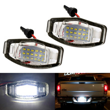 Luz de led do carro 12v, 2 peças, placa de identificação, para honda civic city, legend accord, luz de aviso do porta-malas, luz de estilo do carro, luzes para carros 2024 - compre barato