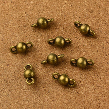 Wholesale  200pcs antique bronze  alloy small hole Beads connector Charm Fits European  Bracelet   Diy beads jewelry findings 2024 - buy cheap