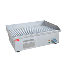 Stainless steel electric griddle Commercial electric bbq griddle 110V or 220V 3000w 1pc 2024 - buy cheap