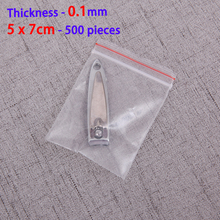 500pcs 5x7cm CLEAR SMALL ZIP LOCK PLASTIC BAGS SELF SEALING RECLOSABLE ZIPPER POLY BAG JEWELRY PACKAGING GIFT BAGS Mini POUCHES 2024 - buy cheap