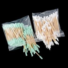 100PCS/Bag Double Head Cotton Swab Medical Wood Sticks Nose Ears Cleaning For Women Girl Makeup Cotton Buds Tip Health Care Tool 2024 - buy cheap