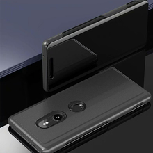 XZ3-funda de lujo para Sony Xperia XZ3, cubierta transparente con soporte, espejo inteligente, Funda de cuero 2024 - compra barato