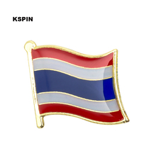 Insignia de la bandera nacional de Tailandia, Pin de Metal para ropa, Rozet, Makara, KS-0172 2024 - compra barato