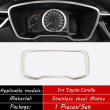 Aço inoxidável Para Toyota corolla 2019 2020 Moldura Do Painel Do Carro Decoração tampa da guarnição Adesivo de Carro Car styling acessórios 1 pcs 2024 - compre barato