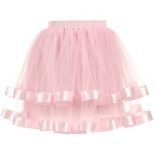 Short Petticoats For Wedding Dress Evening Underskirt Two Layers Tulle Tutu Skirts With Ribbon Edge Crinoline Adult 2024 - buy cheap