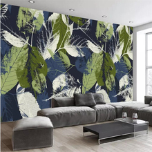 beibehang Wallpapers White Wallpaper Mural Scandinavian Vintage Abstract Leaves Leaves Parlor Bedroom TV Background Wall 2024 - buy cheap