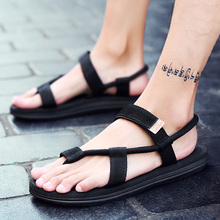 Sandálias masculinas de verão, sandália gladiadora para homens, sapatos de praia romanos, chinelos baixos, deslizantes 2024 - compre barato