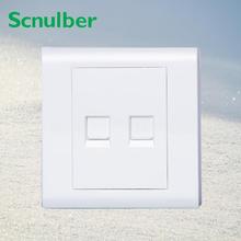 Tipo 86 venda imperdível tomada dupla 4p rj11 para telefone parede painel interruptor