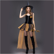 Fantasy Witch Fancy Dress Up Party Dress Carnival Performance Clothing Halloween Costume Sorceress Costume Adult Cosplay 2024 - buy cheap