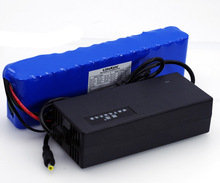 Liitokala-bateria elétrica para veículos, 48v, 5200 ah, 13s, 2p, alta potência, 18650 mah, 54.6, proteção bms + carregador 2a 2024 - compre barato