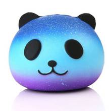 2019 Creative Elastic Soft PU Squishy Slow Rising Anti-stress Kawaii Panda Head Squeeze Toys For Children Charm Lanyard Strap 2024 - buy cheap