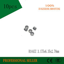 Free shipping 10pcs R144ZZ RI-418ZZ R144  deep groove ball bearing 3.175x6.35x2.78mm inch miniature bearing ABEC3 2024 - buy cheap