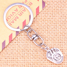 20pcs New Fashion Keychain 20x14mm baseball glove Pendants DIY Men Jewelry Car Key Chain Ring Holder Souvenir For Gift 2024 - buy cheap