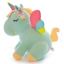 Unicórnio de pelúcia de arco-íris fofo de 30cm, brinquedo infantil, boneco de brinquedo, animal de pelúcia, cavalo, brinquedo de bebê, presentes de aniversário 2024 - compre barato