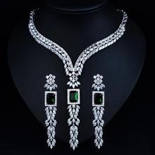 HIBRIDE Latest Design Indian Jewelry Women Bridal Jewelry Sets With Necklace Earrings Set Women Dress Party Accessories N-1054 2024 - buy cheap