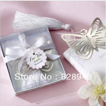 Factory price  wedding favor--Butterfly Silver-metal Bookmark  20pcs/lot 2024 - buy cheap