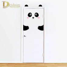 Nordic Style Animals Panda Rabbit 3D Wall Stickers For Kids Rooms Door Home Decoration Sticker Refrigerator Removable Art Poster 2024 - buy cheap