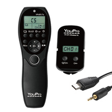 YouPro YP-870 S2 2.4G Wireless Remote Control LCD Timer Shutter Release Transmitter Receiver 32 Channels for Sony DSLR Cameras 2024 - buy cheap