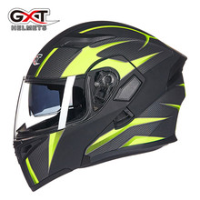 GXT Motorcycle Flip Up Helmet Modular Casque Moto Cycling DOT Helmets Black Sun Visor Safety Double Lens Racing Off-road Helmet 2024 - buy cheap