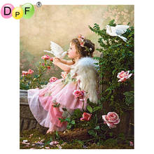 DPF 5D DIY Diamond painting diamond Mosaic Embroidery Fairy Angel Full square Rhinestone cross stitch Home Decor painting 2024 - buy cheap
