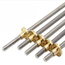 2pcs/lot T8 lead 8mm Lead Screw Thread Rods length 100 200 300 350 400 500 600/700/800/1000mm for Prusa I3 3D printer&CNC parts 2024 - buy cheap