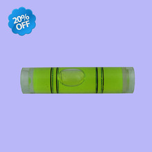 (100 Pieves/Lot) 9.5*40mm Photo Frame bubble level mini spirit level Cylindrical Plastic Round levels 2024 - buy cheap