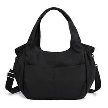 Bolso de mano de nailon para mujer, bandolera grande e informal, de gran capacidad, diseño de lujo con asa superior, resistente al agua, a la moda 2024 - compra barato