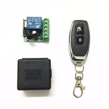 Módulo receptor relé 1ch de 12v dc, 433mhz, controle remoto universal sem fio, e transmissor rf