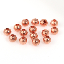 DoreenBeads Brass Spacer Beads Round rose gold color About 3mm( 1/8") Dia,Hole:Approx 1mm,200 PCs 2024 - buy cheap