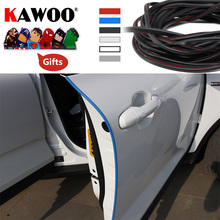 Полоса для защиты от царапин на краях автомобильной двери KAWOO, защитная наклейка, молдинги на двери автомобиля, боковые царапины, защитные аксессуары 2024 - купить недорого