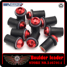 Tornillos para parabrisas de motocicleta, Kit de tornillos y tuercas de 5mm para HONDA cb500x cr 250 cbr 600rr pcx 125 cb 400/300 x4, 10 unidades 2024 - compra barato