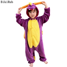 BIKIRUB Children Pajamas Winter Sleepwear Boys Onesies Girls Pajama Set  Cute Spyro Animal Kids Pyjamas Flannel Pijama 2024 - buy cheap