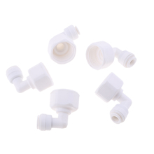 5 Pieces 3/8inch Pushfit to 1/2inch Thread Ball Valve Connector Fitting - Fridge Pipe , RO Water Reverse Osmosis Tubing 2024 - buy cheap