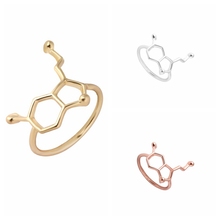 yiustar 2016 New Rings Simple Serotonin Molecule Rings for Women Wedding Gifts for Girls R154 2024 - buy cheap
