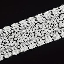 KALASO 2Yards High Quality White Lace Trim Ribbon Cotton Crochet Sewing Fabric Supplies Home DIY Craft Decor Accessories 6cm 2024 - buy cheap