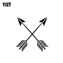 YJZT 12.4CM*13.2CM Vinyl Decal Rustic Arrow Car Sticker Funny Decor Black Silver C10-02223 2024 - buy cheap