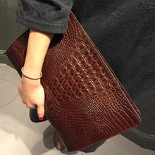 Women's crocodile leather handbags tote bag party evening bags Female day clutch wristlets bags for women messenger bags Purse 2024 - buy cheap