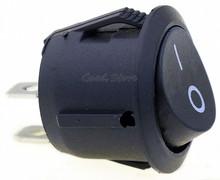 Interruptor basculante redondo de 5 uds, botón negro de encendido/apagado, CA 6A/125V, 3A/250V, KCD1-2 de 2 pines 2024 - compra barato