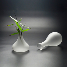 Estilo chinês artesanato vaso de vidro fosco desktop garrafa transparente planta diy terrário hidropônico recipiente decoração para casa 2024 - compre barato