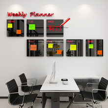 Pegatina de pared estéreo 3D acrílica para decoración del hogar, tablón de mensajes de empresa, tablón de anuncios, horario de trabajo, tablón de plan escolar y de oficina 2024 - compra barato
