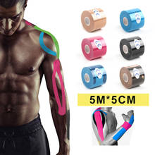 5cm*5m Kinesiotape Kinesiology Tape Cotton Elastic Adhesive Muscle Tape Sports Tape Roll Care Knee Bandage Support Fitness 2024 - buy cheap