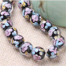 10pcs/lot 14mm Rose Flower Petal bead Glass Beads European Spacer Beads fit Charms Bracelet Necklace DIY Jewelry Making 2024 - buy cheap